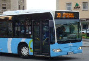 Bus Santander en estación de Adif