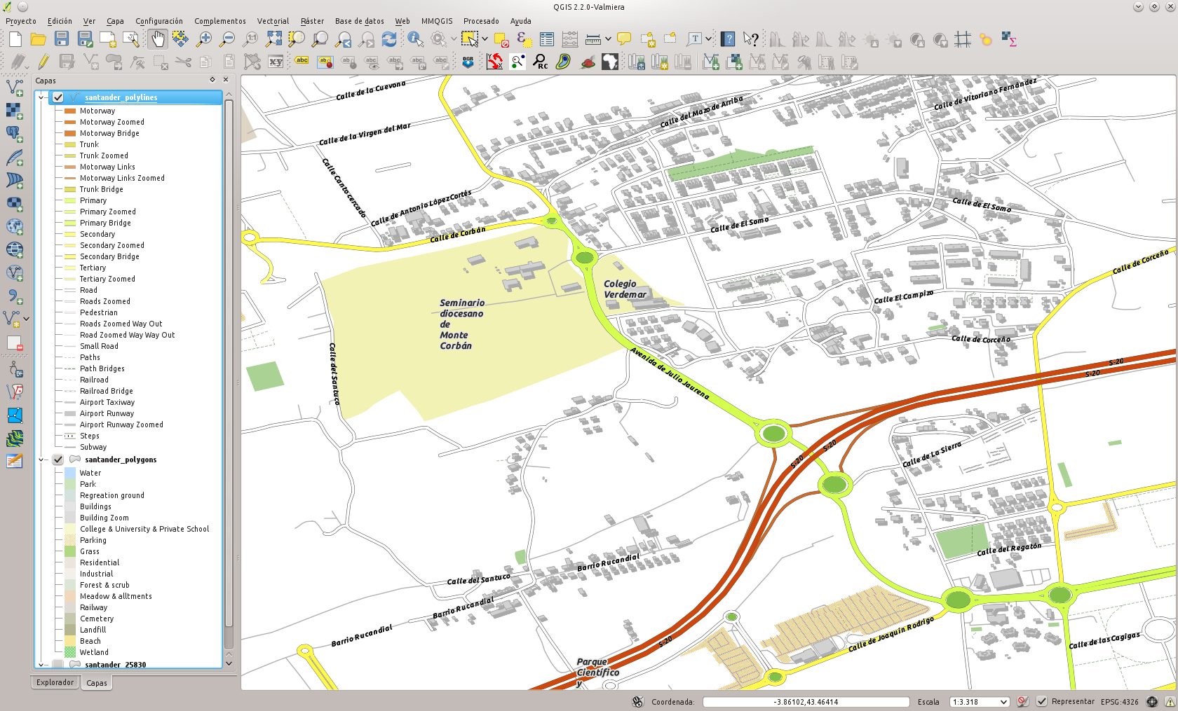 QGIS: Cartografía de OpenStreetMap con estilos de capas a lo Google Maps