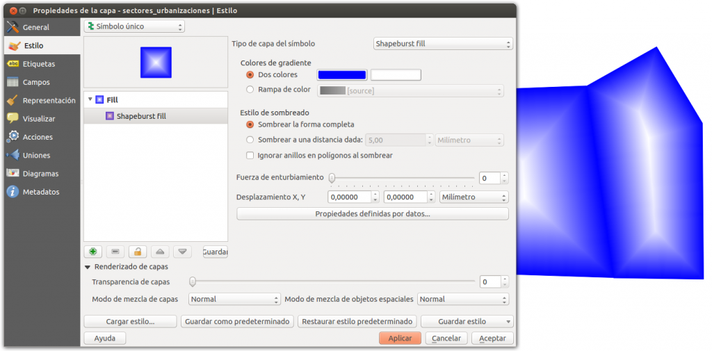 Relleno shapeburst en QGIS 2.4